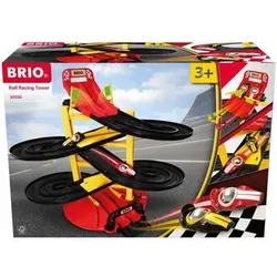 BRIO 63055000 Rennbahn-Turm mit zwei Rennwagen