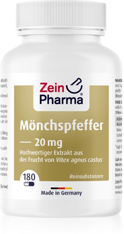 ZeinPharma Mönchspfeffer 20mg Kapseln für eine entspannte Menstruation 180 KAP