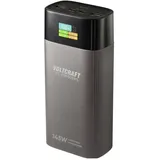 VOLTCRAFT VC-PBP3011PS Powerbank 40000 mAh USB PD 3.0 LiPo Silber (matt) Statusanzeige