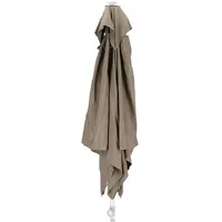 JAN KURTZ Sonnenschirm Elba Eckig, Taupe, 150 cm