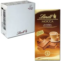 (34,26€/1kg) Lindt Mocca Schokolade 100g, 10 Tafeln
