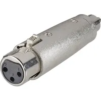 Paccs Audio Adapter [1x Cinch-Stecker - 1x XLR-Buchse] Silber