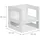 Relaxdays Sitzhocker Kinder 2er Set weiß