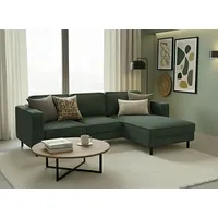 TRENDMANUFAKTUR Ecksofa Watkins, Couch wahlweise mit Schlaffunktion & Bettkasten, auch in Cord, Recamiere beidseitig montierbar, OTTOs Choice, Breite 232 cm grün