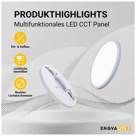 enovalite LED-Panel, EEK: F, 24W, 2565lm, CCT, ø330