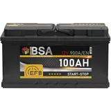 EFB Batterie 100Ah 12V 900A/EN Start Stop Batterie Autobatterie EFB 90Ah 95Ah