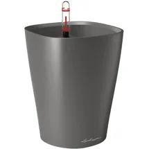LECHUZA Deltini Komplettset 15 x 15 x 19 cm anthrazit metallic