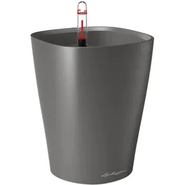 LECHUZA Deltini Komplettset 15 x 15 x 19 cm anthrazit metallic