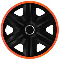 NRM Radkappe FAST LUX 16 Zoll in Orange, 16 in Zoll, (4-St) Radzierblenden für Stahlfelgen Radkappen Satz 4er Set 16" orange