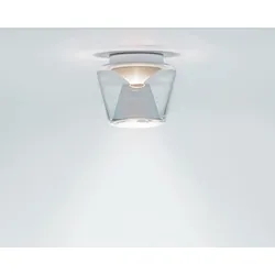 serien lighting Annex S Deckenleuchte abhängig vom Leuchtmittel (exklusive) | Glasschirm klar, Reflektor aluminium poliert | Standard-Fassung