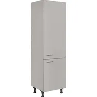 Nobilia Kühlumbauschrank Touch 60 x 58,3 x 216,6 cm Grau