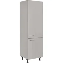 Nobilia Kühlumbauschrank Touch 60 x 58,3 x 216,6 cm Grau