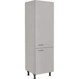 Nobilia Kühlumbauschrank Touch 60 x 58,3 x 216,6 cm Grau