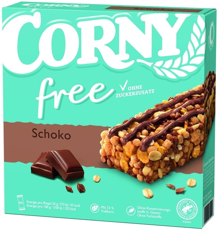 Corny free Müsliriegel Schoko 6 Stück x 20 g (120 g)