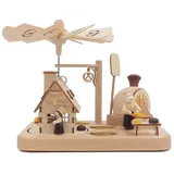 dieter legler gmbh & co. kg Tisch-Räucher-Pyramide, Mehrfarbig, Holz, 23x20x16 cm, Dekoration, Weihnachtsdekoration