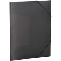 Herma Sammelmappen A4 Schwarz Transluzent Set, 3 Stück, Eckspanner-Mappen
