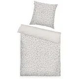 Tom Tailor LEO LOOK Leopardenmuster Grau/Weiß 135 x 200 cm + 80 x 80 cm