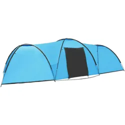 vidaXL Camping-Zelt Iglu 650x240x190 cm 8 Personen Blau