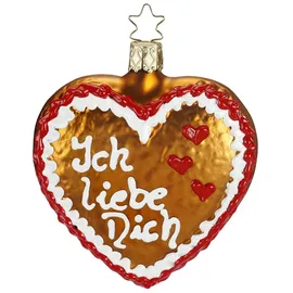 Inge Glas GmbH Christbaumschmuck Glas Ich liebe Dich