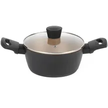 Russell Hobbs RH01669BEU7 Antihaft kochtöpf, 20cm / 2.6L Ungefähre Füllmenge, PFOA Frei töpf mit Glas deckel, abriebfest Suppentopf, induktion geeignet und spülmaschinenfest, Opulence Kollection