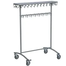 Kongamek Kleiderständer 975x592x1215mm 30kg Tragkraft mit Haken Und Bremse