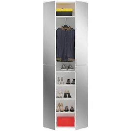 MID.YOU Mehrzweckschrank 65 x 193 x 37 cm Weiß