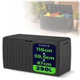 Kadax Gartenkiste 116 x 47 x 59,5 cm Anthrazit