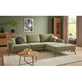 Schöner Wohnen Kollektion Ecksofa Cord Stage ¦ grün ¦ Maße (cm): B: 290 H: 86 T: 194.0