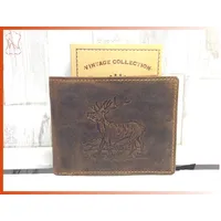 GREENBURRY Vintage Herren Geldbörse braun