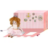 Spiegelburg Lillifee Stoffpuppe Geschenkbox 25 cm - rosa/weiß, Polyesterplüsch, mit Kissen, Nachthemd, Puppenhaus-Box