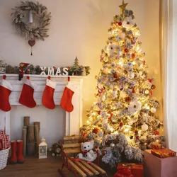 Rebecca Mobili Verschneiter Weihnachtsbaum, 210 cm mit 1791 Zweigen