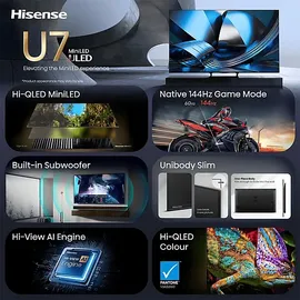 Hisense 75U7DSE 75" ULED MiniLED 4K Smart TV