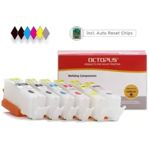 Octopus Fill In Patronen Canon PGI-550, CLI-551 incl. grau mit Chips