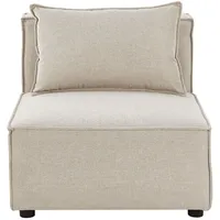 Juskys modulares Sofa Domas in Stoff Beige - Mittelsofa