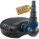 Kerry Electronics ECO Teichpumpe KEE12000-12000 L/H, nur 85 Watt Vorfilterkammer, 5,5m Förderhöhe 10m Kabel, Wasserpumpe für Brunnen, Teich und Bach, Brunnenpumpe | Gartenteichpumpe