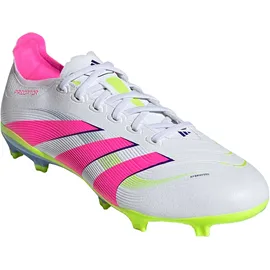 adidas Predator League FG/MG Fußballschuhe - cloud white/lucid pink/lucid lemon 42 2/3
