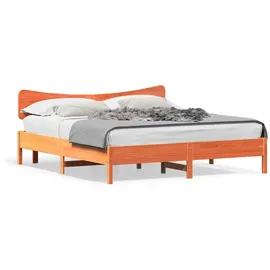 vidaXL Massivholzbett 180 x 200 cm Braun