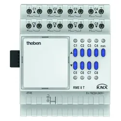 Theben 4930205 KNX Schalt-/Jalousieaktor 4/8-fach, Erweiterungsgerät RME 8 T KNX