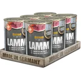 Belcando Super Premium Dose [6x400g Lamm mit Reis & Tomate] | Nassfutter für Hunde | Feuchtfutter Dose | Alleinfutter für Hunde Aller Rassen