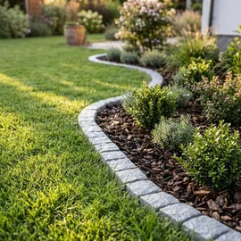 GARDENIX Rasenkante 180 x 10 x 10 cm grau