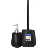 Kadax Badezimmerset Badaccessoire-Set Schwarz