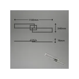 Briloner Leuchten Smarte LED-Leuchte FRAME S