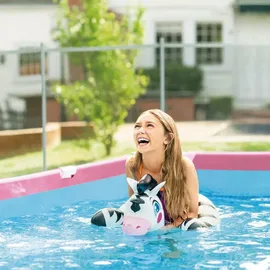 Intex 28266NP Aufstellpool rechteckig 220 x 150 x 60 cm rosa