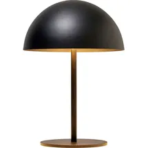 NORTHPOINT LED Metall Akku Tischlampe in Pilzform 28cm hoch Touch-Schalter Outdoor Lampenschirm Terassenleuchte Schwarz,