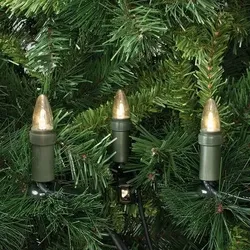 ROTPFEIL LED-Weihnachtsbaumkette klar/grün LED/E10/3V/0,1W mit teilbarem Stecker