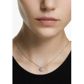 Swarovski Una Anhänger Kette mit Kristallen Silber
