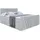 altdecor Boxspringbett Hellgrau, Holzwerkstoff, Höhe ca. 20 cm 140x200 cm, Schlafzimmer, Betten, Boxspringbetten