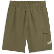 Puma ESS No. 1 Logo Woven 9" Herren Shorts, grün - loden green L