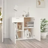 vidaXL Sideboard Weiß 80x36x75 cm Holzwerkstoff