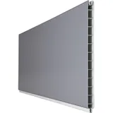 GROJA Steckprofil GroJaBasicLine 180 x 30 cm silbergrau